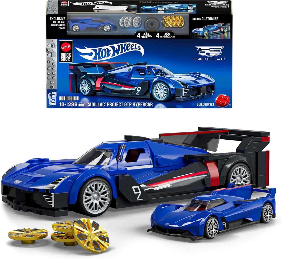Mattel Brick Shop Hot Wheels Cadillac Project GTP Hypercar Bauset