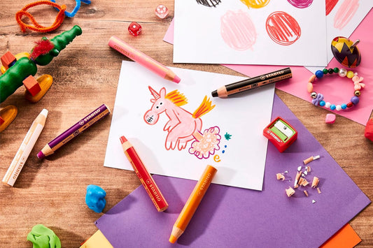 STABILO Woody 3in1 Einhorn Edition 6er Pack mit Spitzer