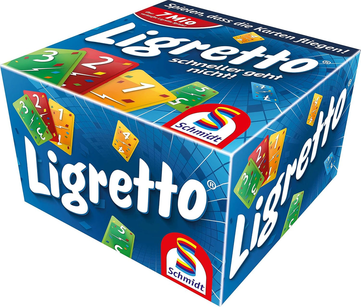 Schmidt Spiele Ligretto blau - Rasantes Kartenspiel für 2-4 Spieler