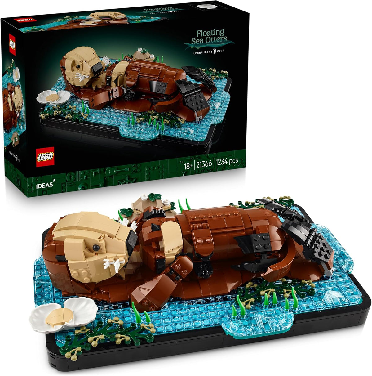 LEGO Ideas 21366 Schwimmende Otter – Modellbau Erwachsene