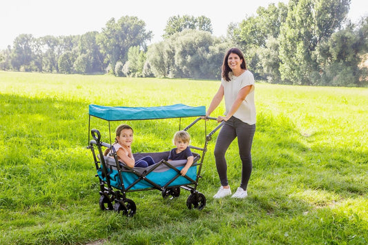 Outdoor Active Bollerwagen Petrol mit Dach, faltbar