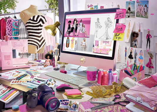 Ravensburger Puzzle Barbie Modedesignerin 1000 Teile