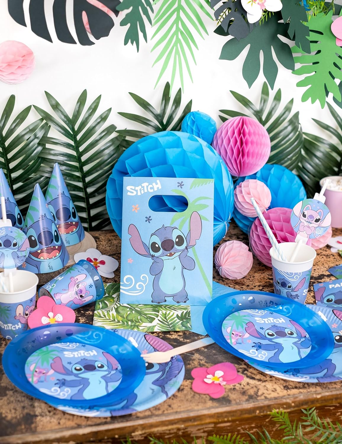 PROCOS Disney Lilo & Stitch Pappteller Ø23 cm 8 Stück
