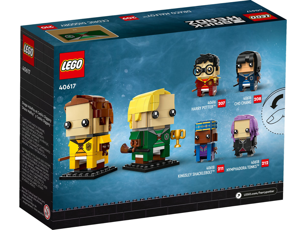 LEGO® BrickHeadz 40617 Draco Malfoy & Cedric Diggory, 262 Teile