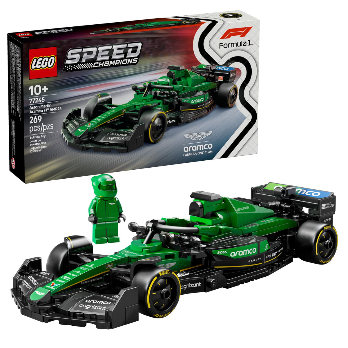 LEGO Speed Champions Aston Martin Aramco F1 AMR24 Rennauto - 269 Teile