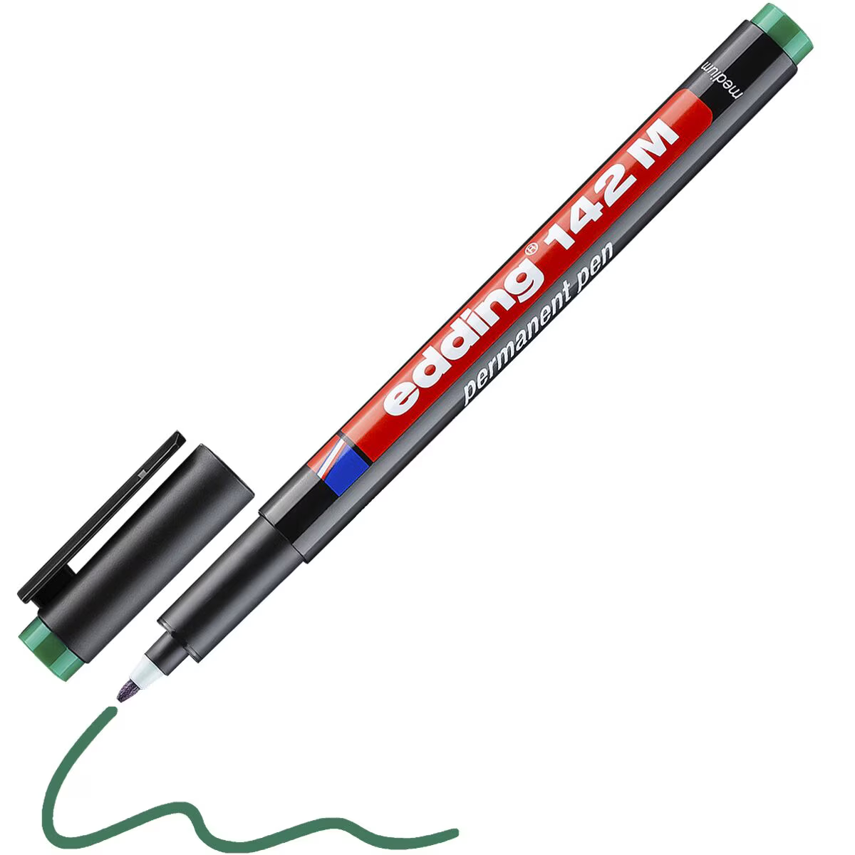 edding 142 M Permanent Pen grün – Rundspitze 1,0 mm