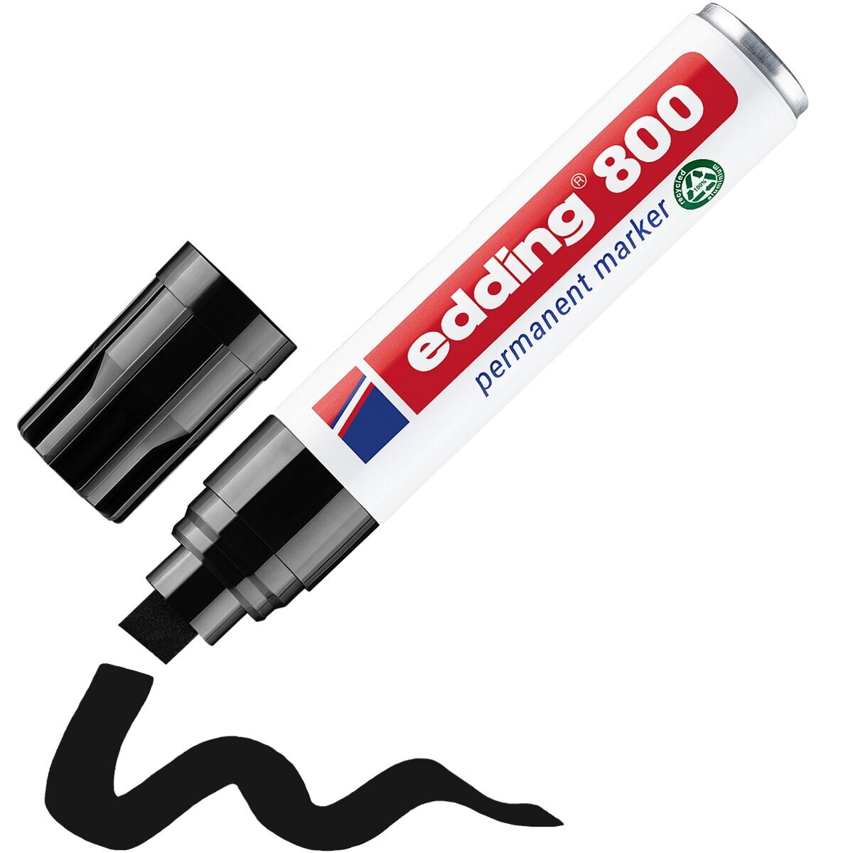 edding 800 Permanent-Marker schwarz – Einzelstift