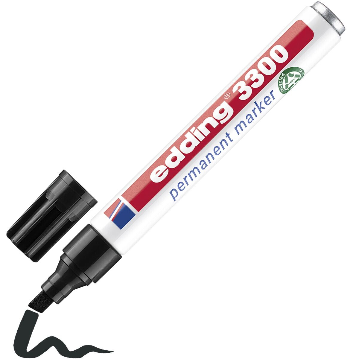 edding 3300 Permanentmarker schwarz 1-5mm Keilspitze