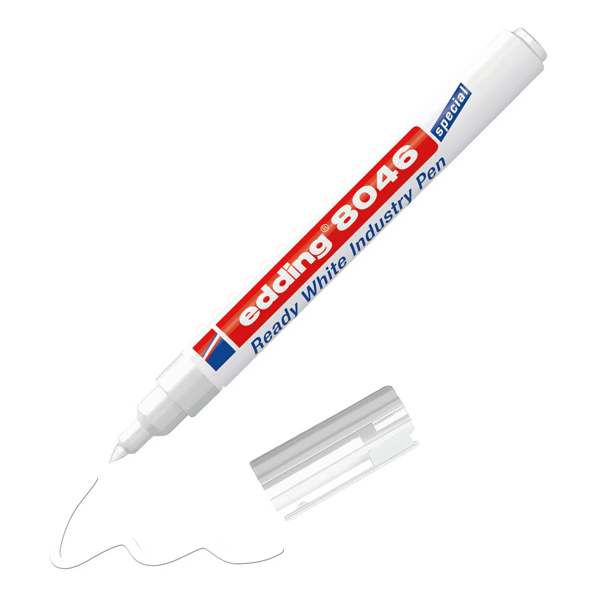 edding 8046 Ready White Industrial Pen – 1-3 mm, weiß