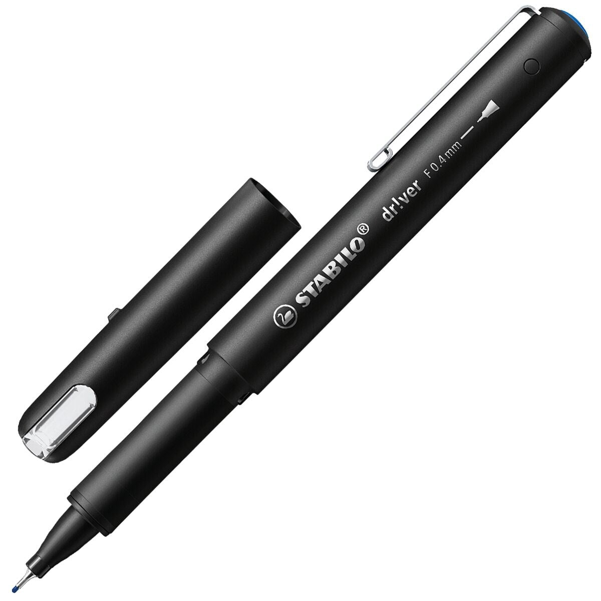 STABILO driver Fineliner blau 0,4 mm – Einzelstift