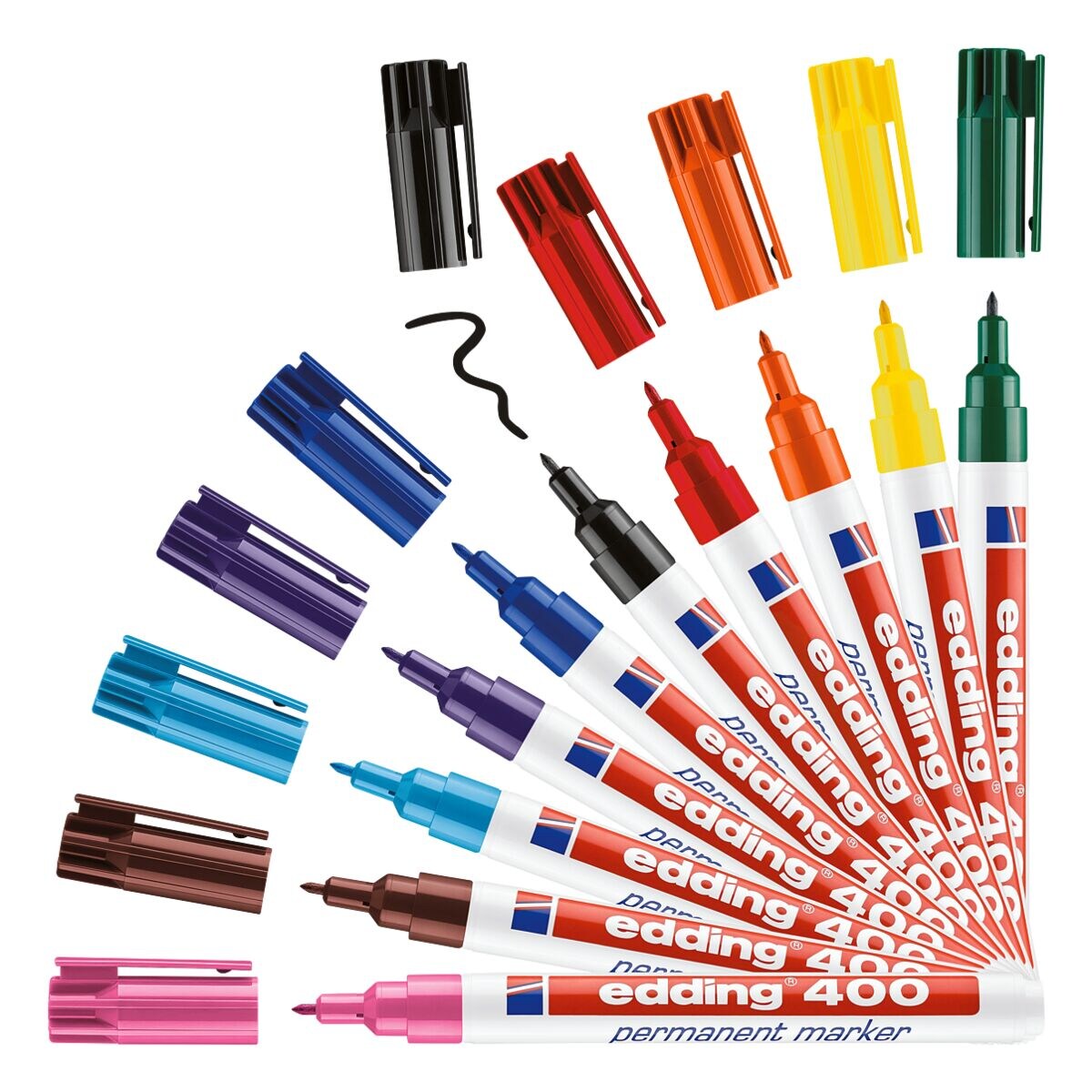 edding 400 Permanentmarker 10er-Set – Rundspitze 1 mm
