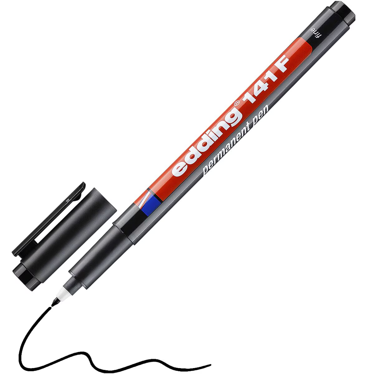 edding 141 F Permanent Pen schwarz – Fineliner 0,6 mm