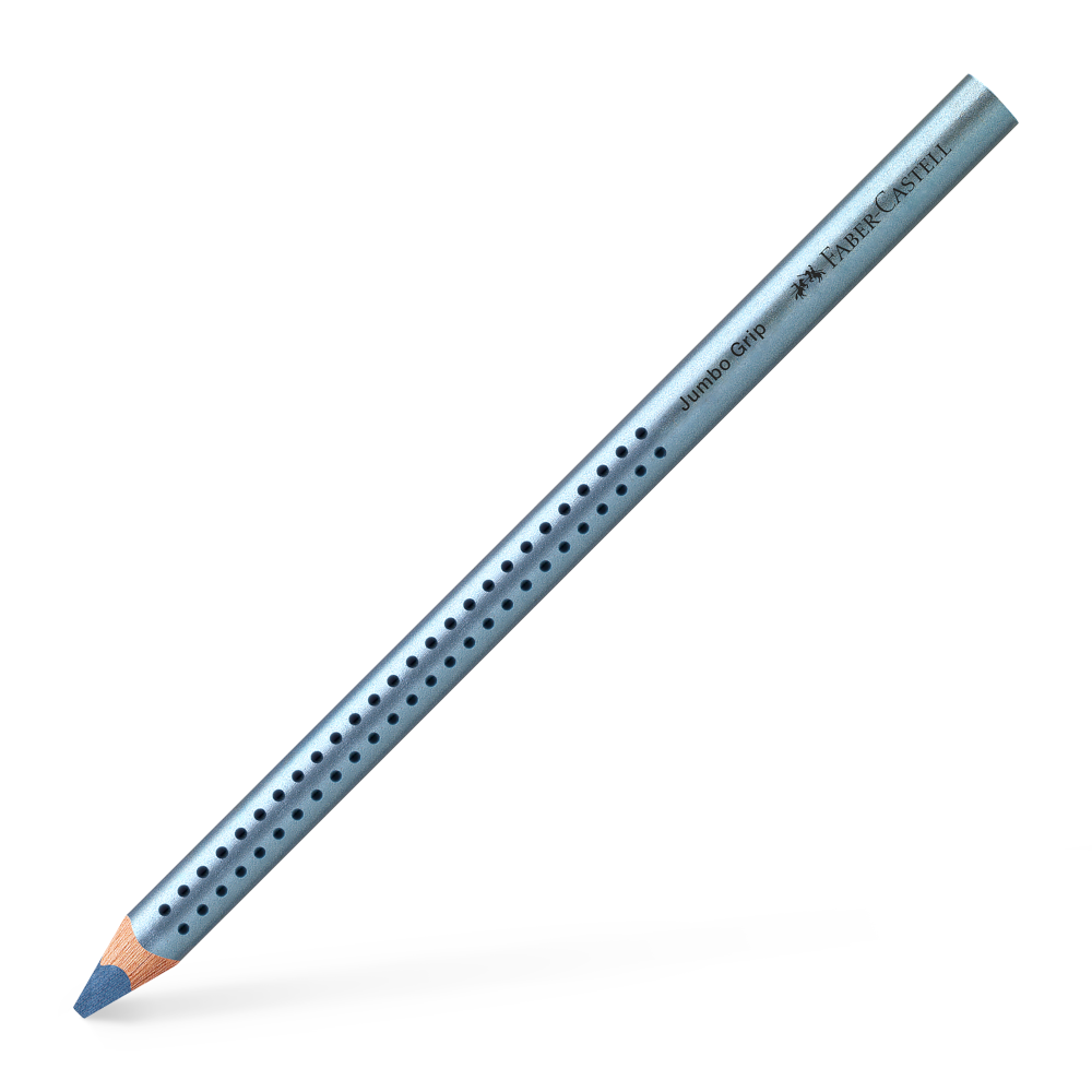 Faber-Castell Jumbo Grip Buntstift Blau Metallic