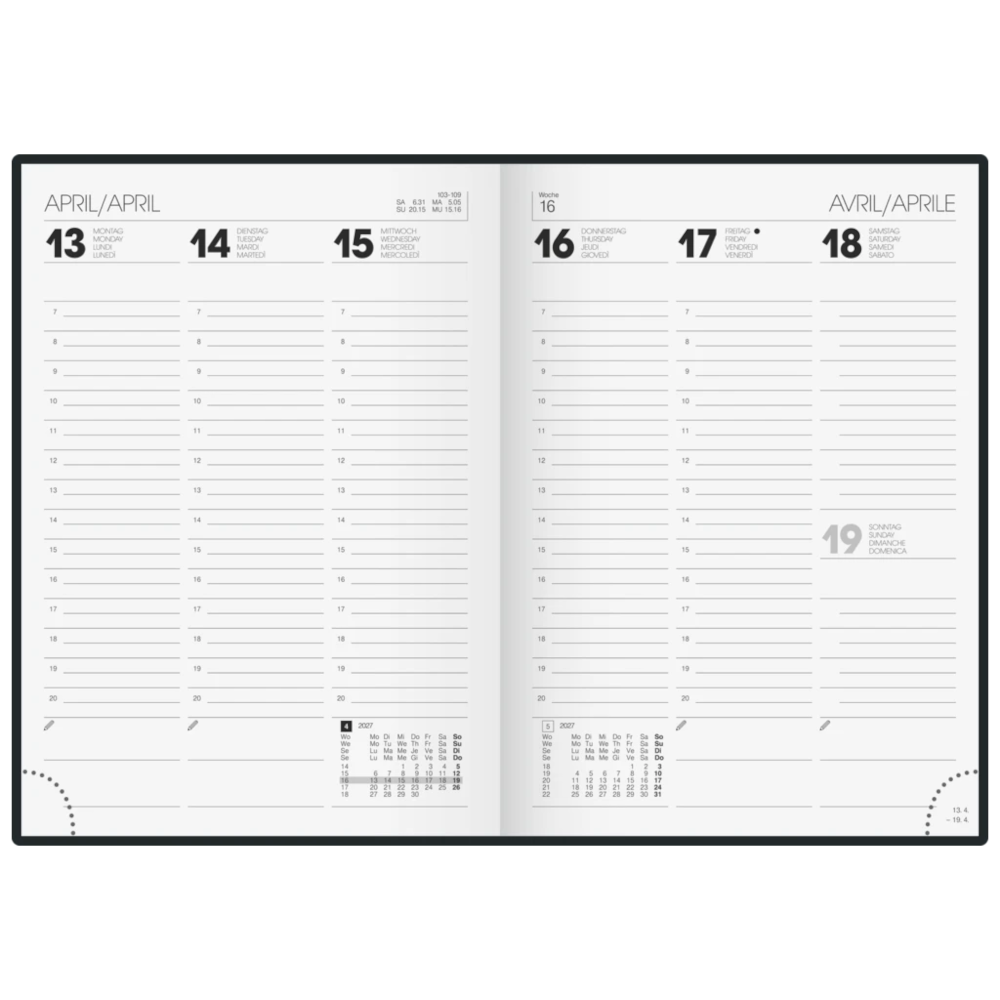 BRUNNEN Buchkalender A5 Jungle 2027