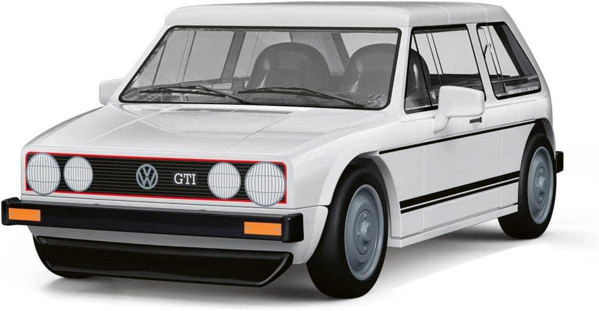 COBI VW Golf GTI 1976–1983 weiß – 74 Teile Bausteinset 1:35