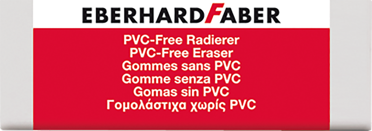 EBERHARD FABER Radierer PVC-frei weiß DUST-FREE