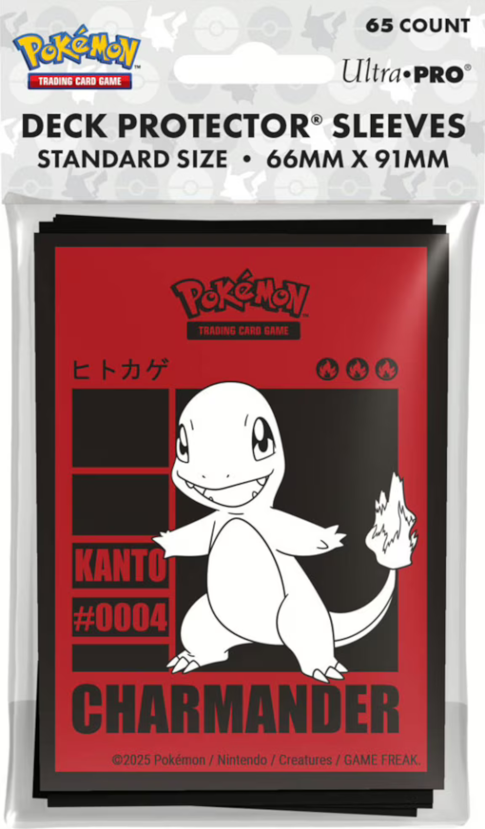 Ultra Pro Pokémon Glumanda Kartenhüllen – 65 Stück