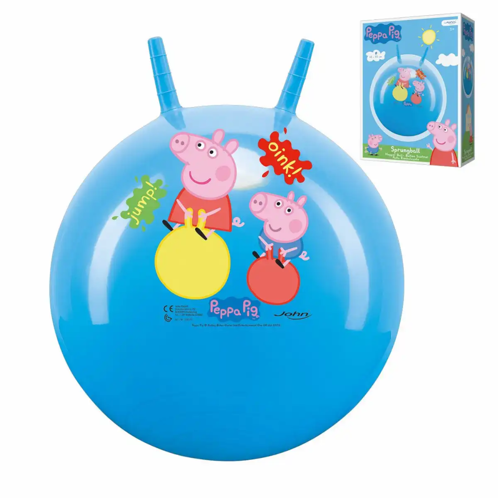 John Sprungball Peppa Pig Ø 40–50 cm mit 2 Griffen