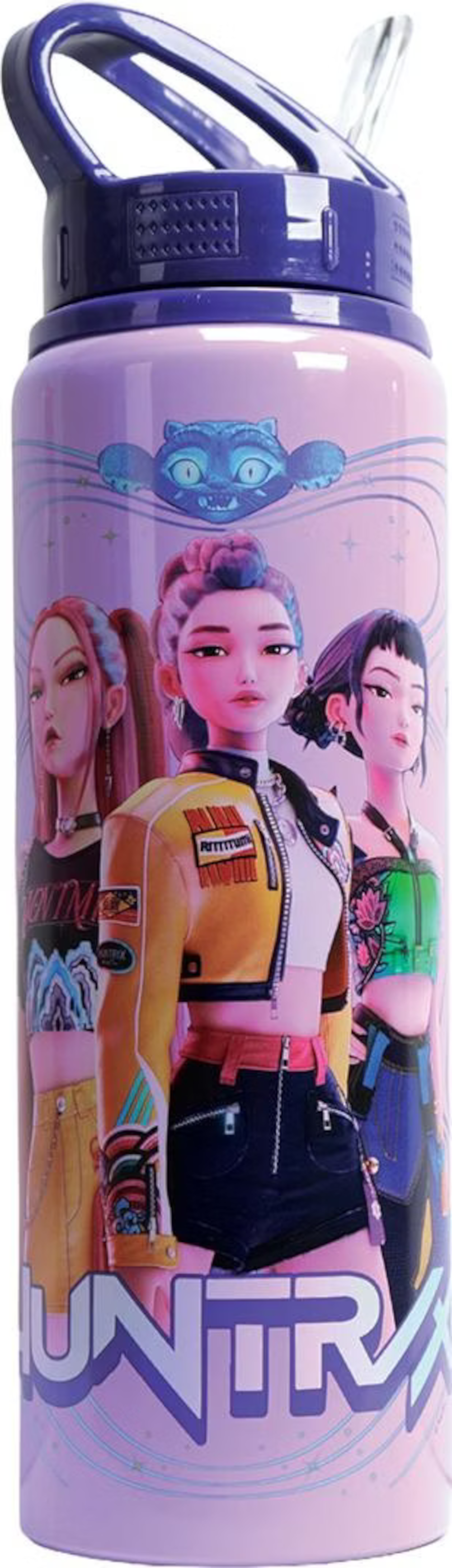 KPop Demon Hunters Trinkflasche Huntr/x mit Klappdeckel, Kunststoff