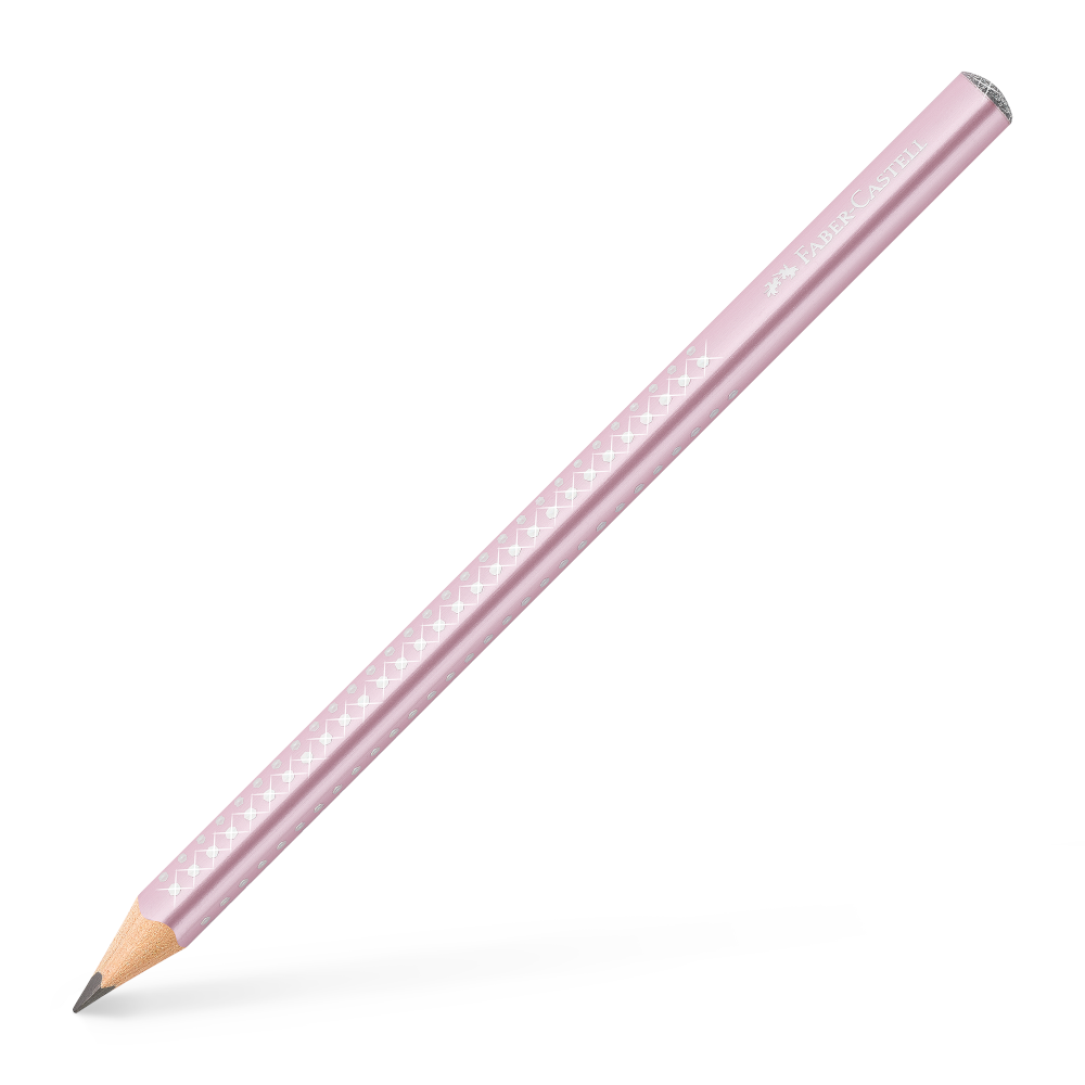 Faber-Castell Jumbo Sparkle Bleistift Rose Metallic