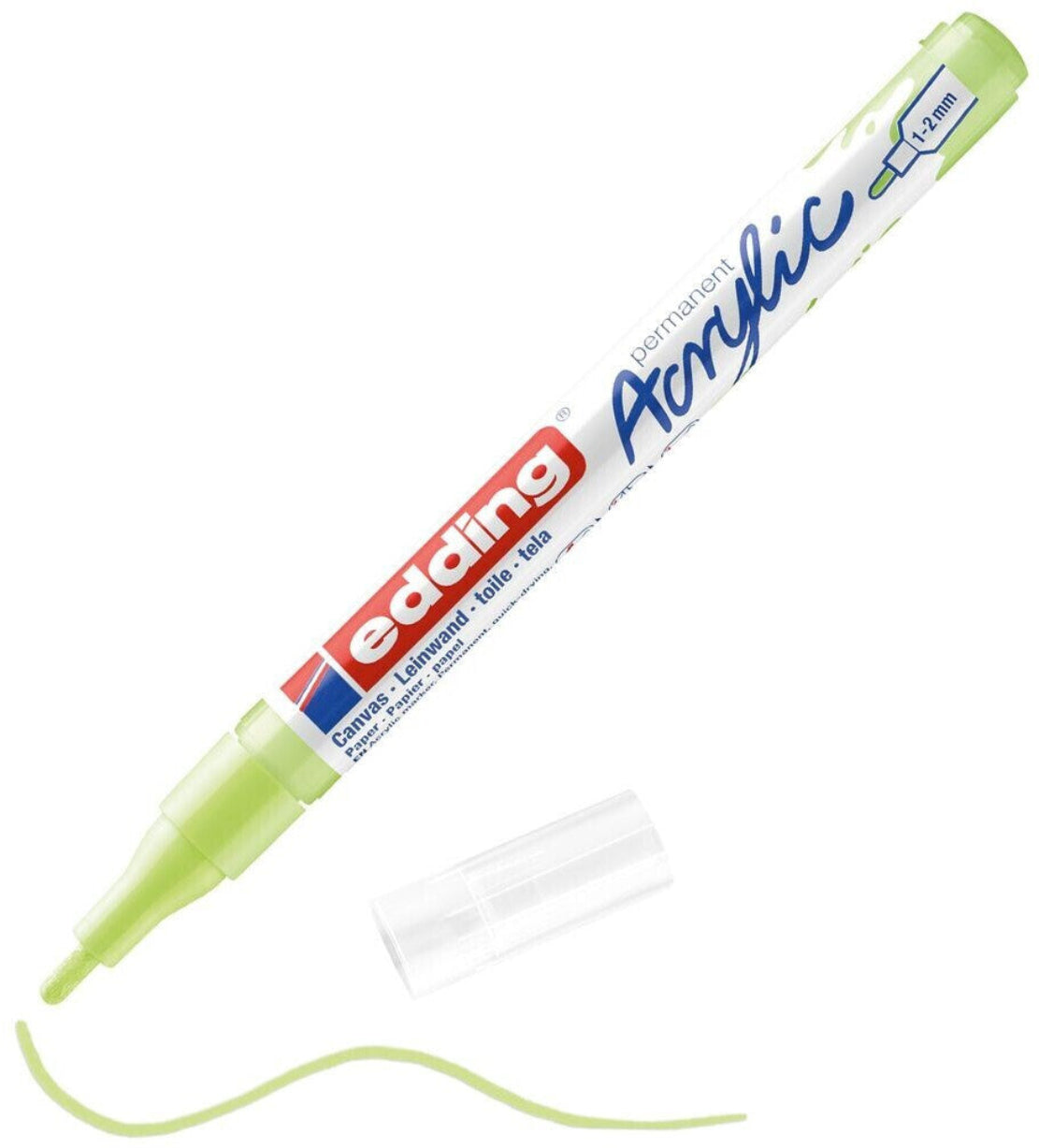 edding 5300 Acrylmarker pastellgrün – 1-2 mm, seidenmatt