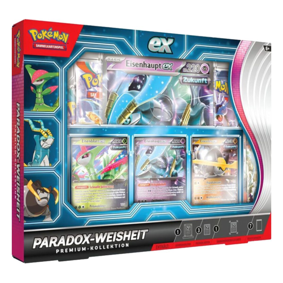 Pokémon Paradox-Weisheit ex Premium Kollektion 7 Boosterpacks
