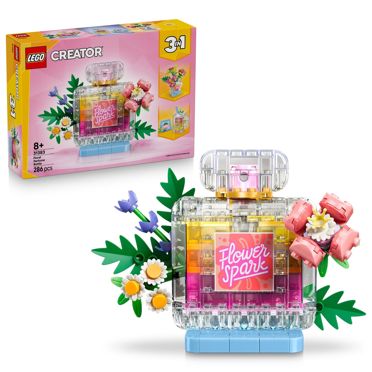 LEGO® Creator 31383 Parfümflasche mit Blumen 3-in-1 – 286 T.