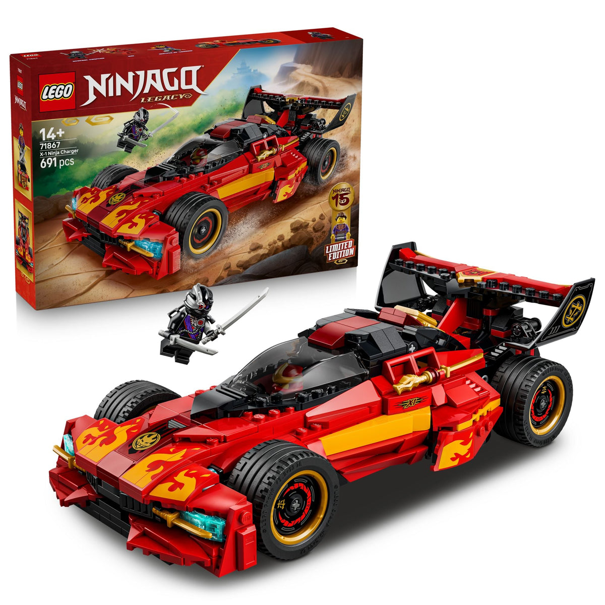 LEGO® NINJAGO 71867 X-1 Ninja Supercar – 691 Teile