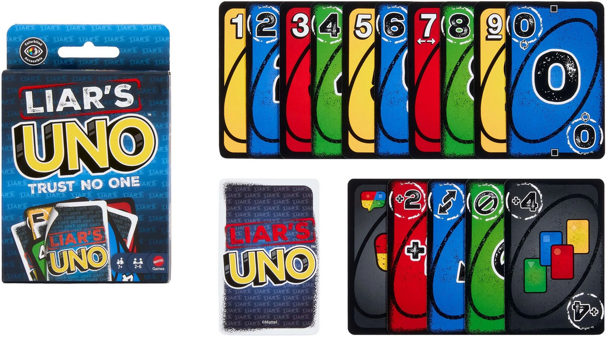 UNO Liars Kartenspiel - Klassiker für Familie & Freunde