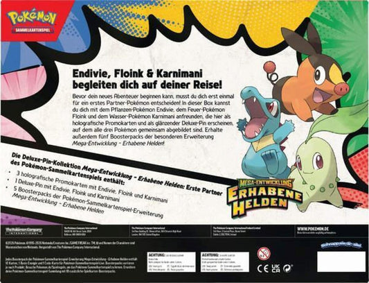 Pokémon ME02.5 Deluxe-Pin-Kollektion Erste Partner 5 Booster