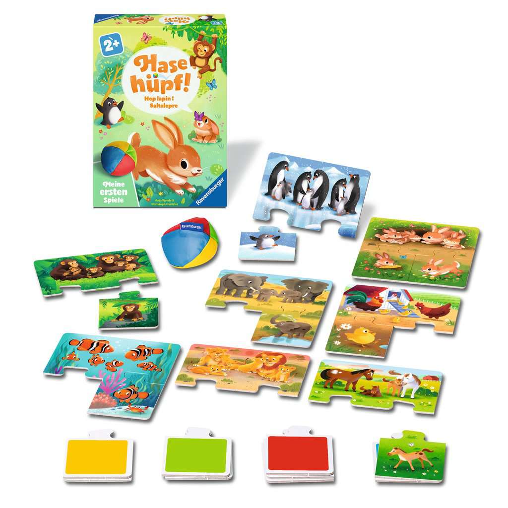 Ravensburger Hase hüpf! Bewegungsspiel ab 2 Jahren