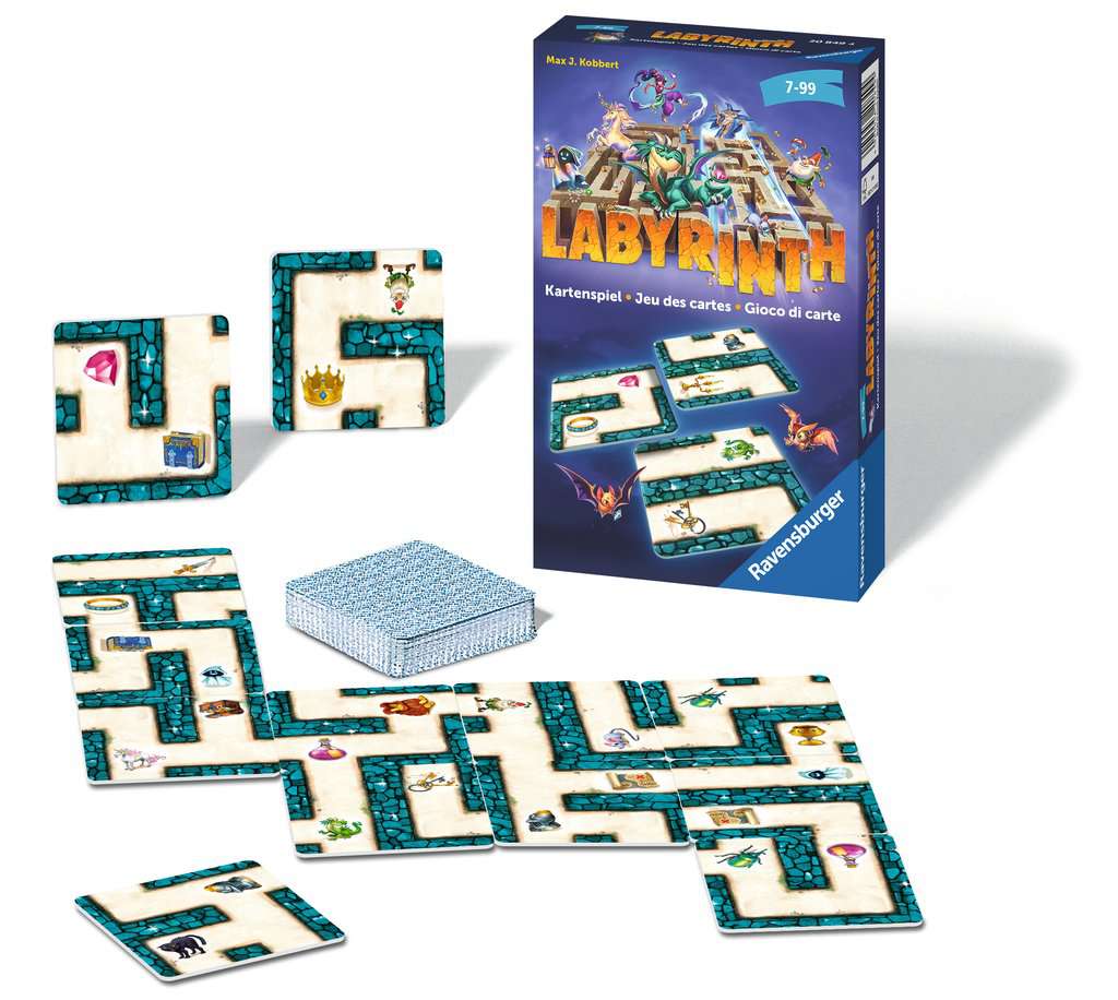 Ravensburger Labyrinth Kartenspiel für 2-6 Spieler ab 7 Jahren