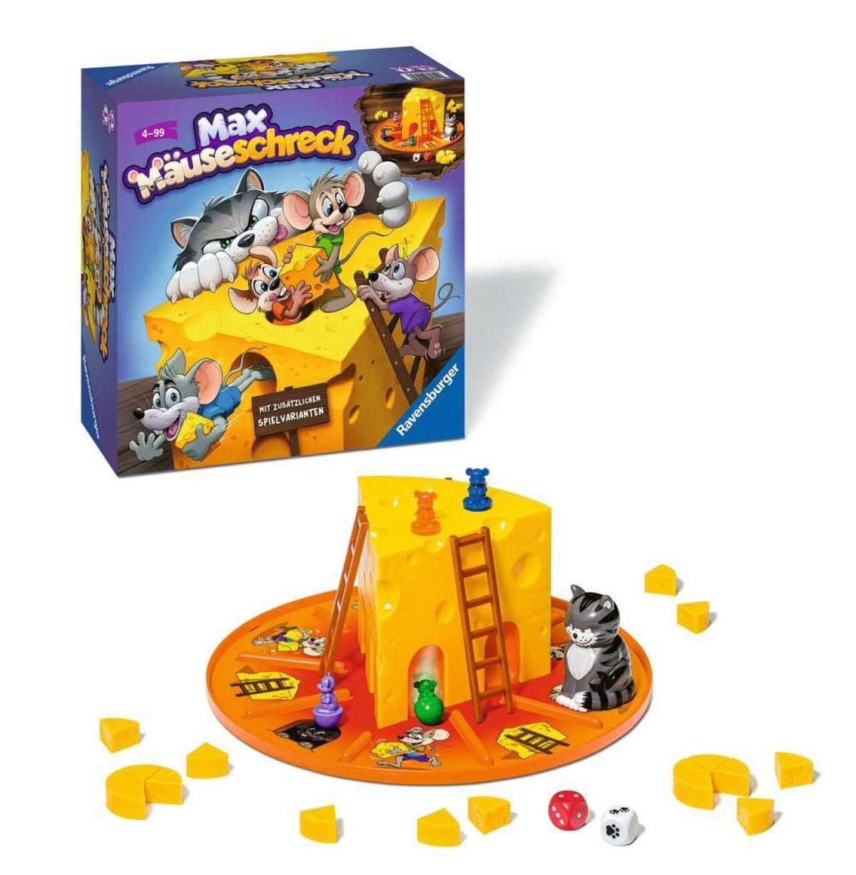 RAVENSBURGER Max Mäuseschreck – Kinderspiel ab 4 Jahren