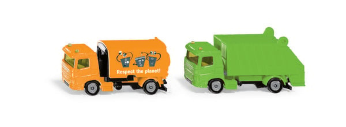 SIKU Kommunal Set – Müllwagen & Kehrmaschine, 2-tlg.