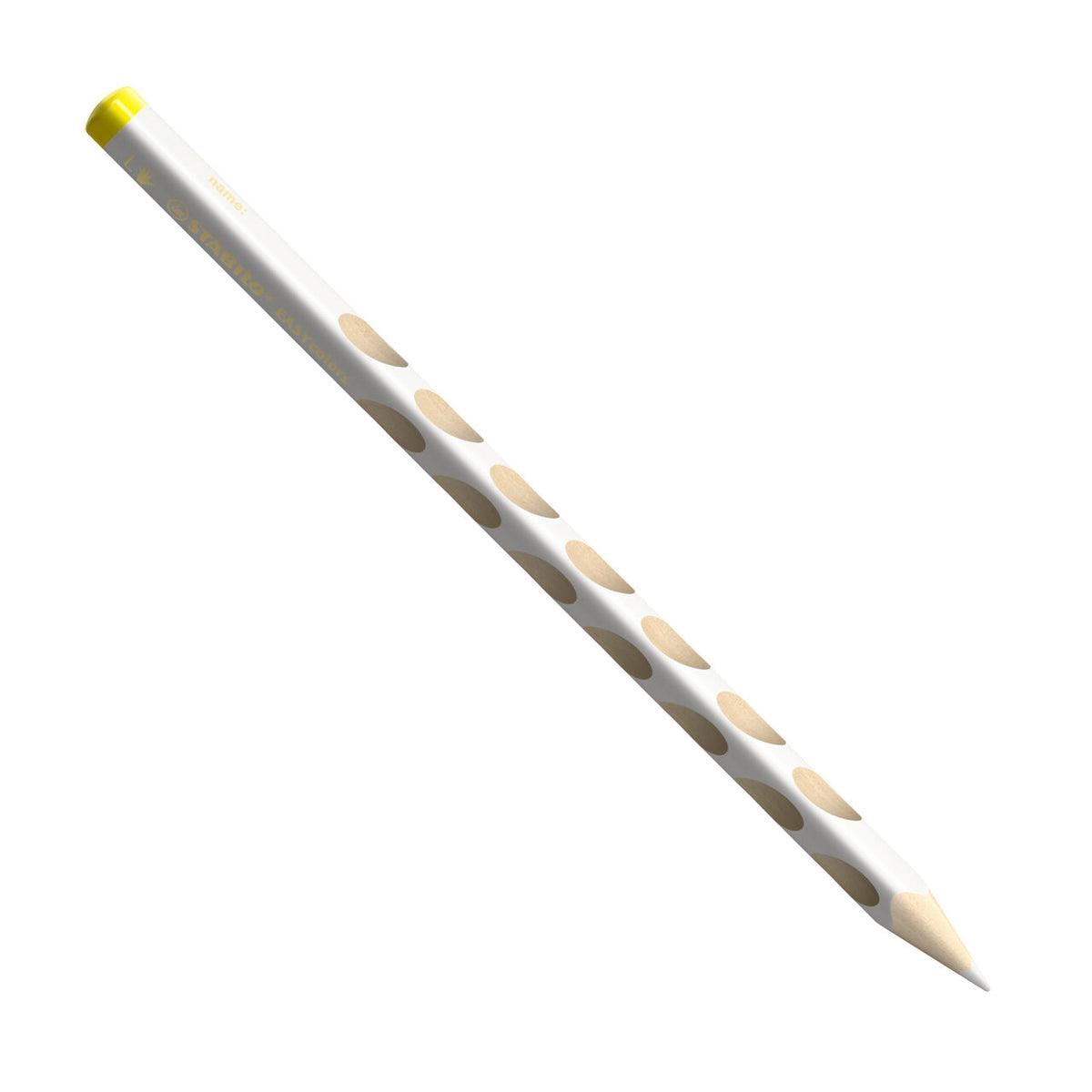 STABILO EASYcolors Buntstift weiß – Einzelstift für Linkshänder