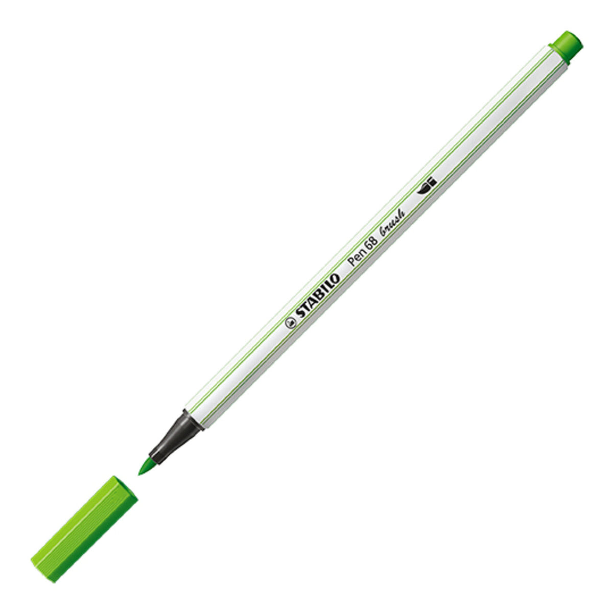 STABILO Pen 68 brush – Einzelstift Laubgrün