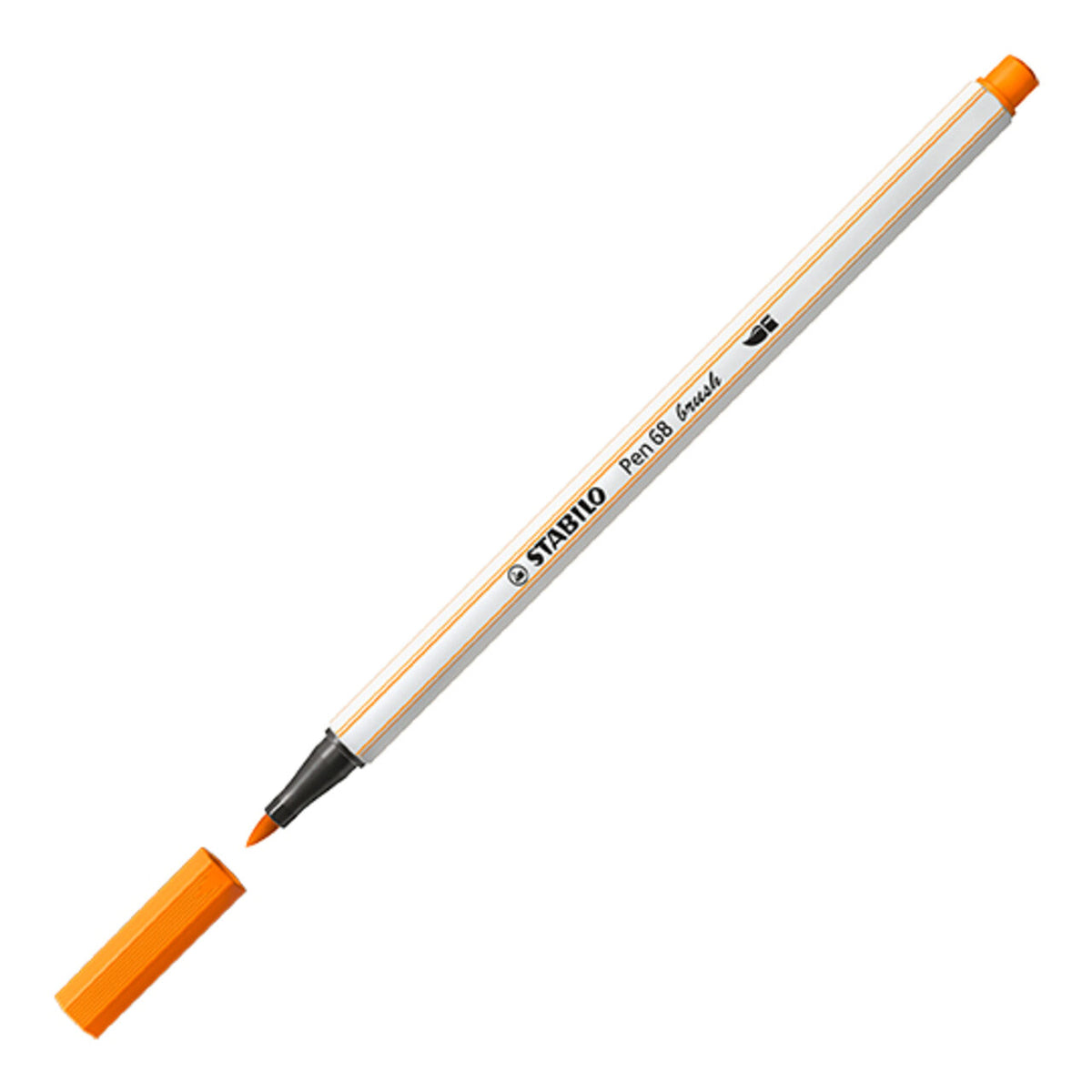 STABILO Pen 68 brush – Einzelstift Orange