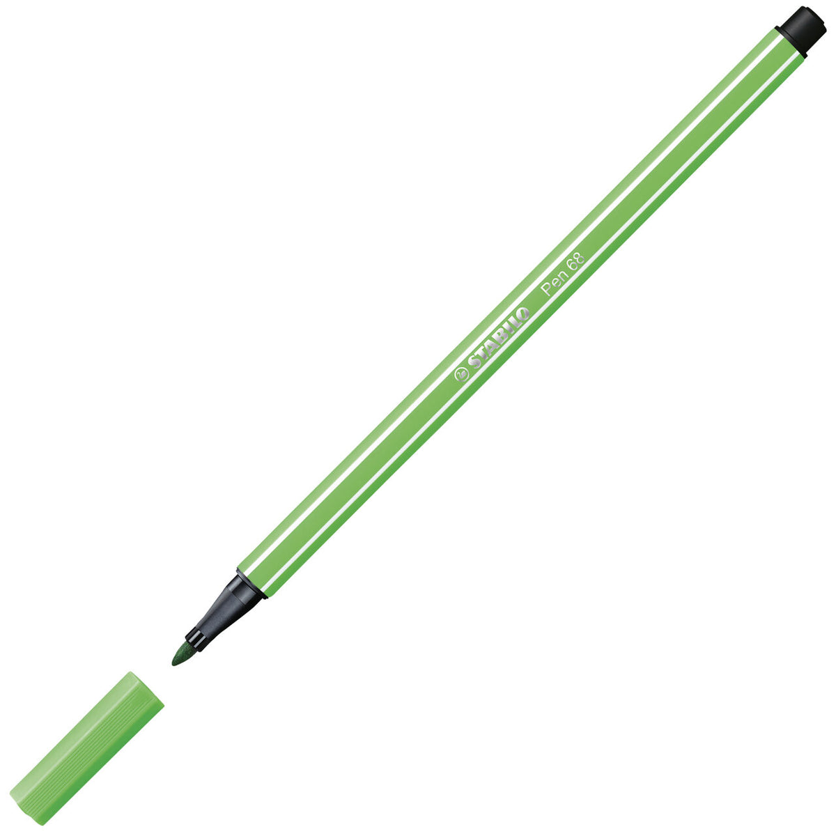 STABILO Pen 68 Filzstift laubgrün – 1 mm Einzelstift
