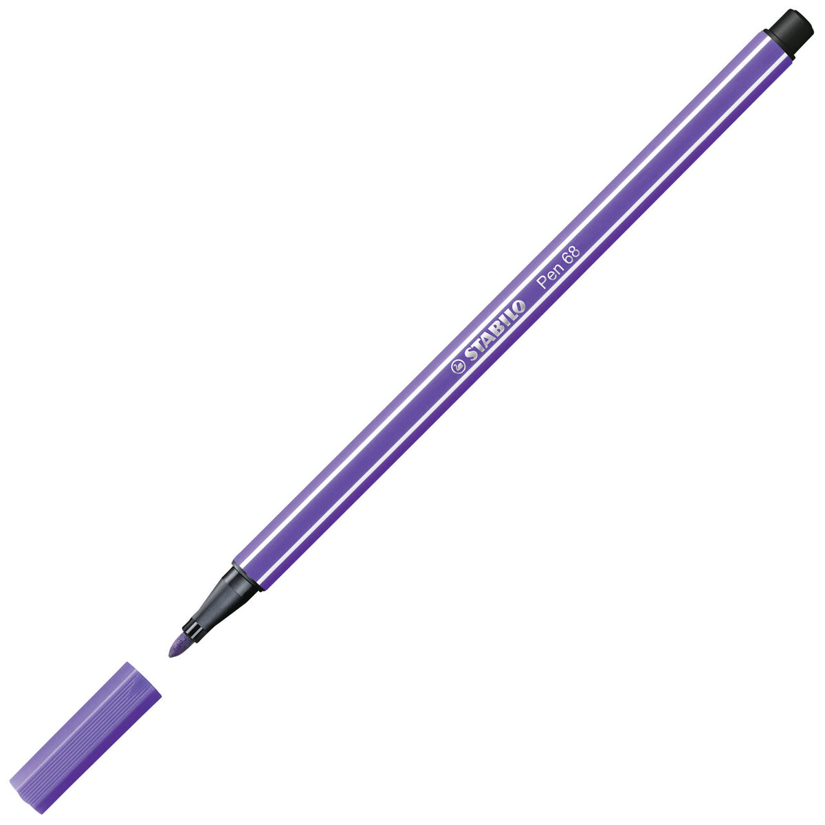 STABILO Pen 68 Filzstift violett – 1 mm Einzelstift