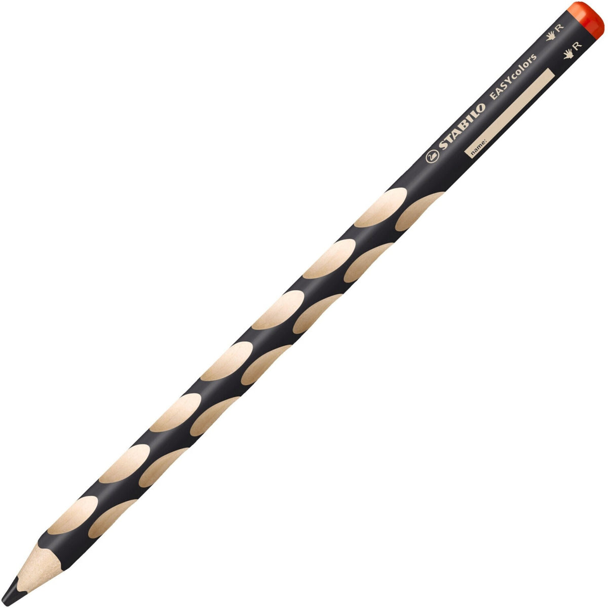 STABILO EASYcolors Buntstift Schwarz für Rechtshänder