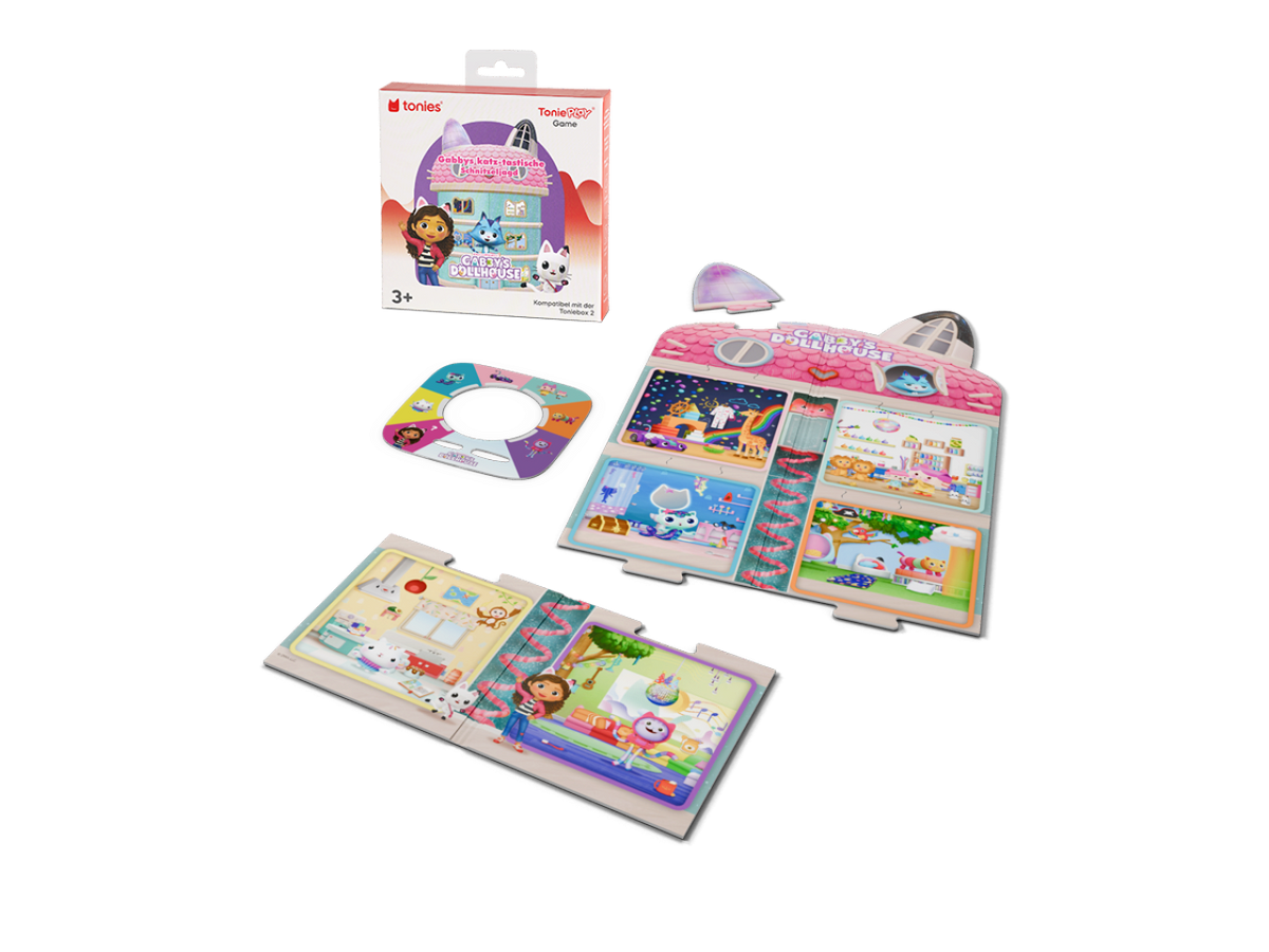 tonies® ToniePlay Gabby's Dollhouse: Gabby´s katz-tatische Schnitzeljagd - Interaktives Spielerlebnis