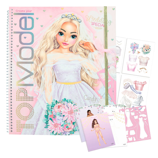 TOPModel Wedding Special Malbuch - Hochzeitsdesigns