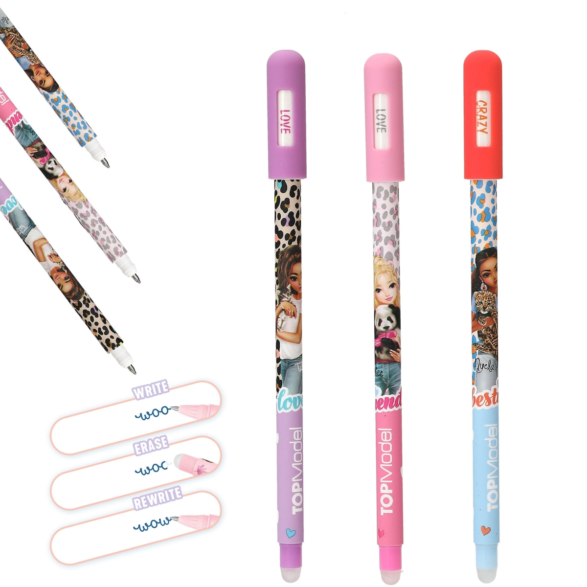 TOPModel Radierbare Gelstifte mit Stimmungs-Statement - 1 Stift (zufälliges Design)