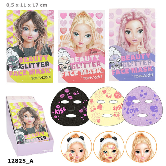 TOPModel Tuchmaske Glitzer BEAUTY and ME – 1 Design zufällig