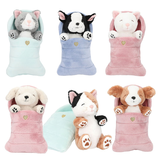 TOPModel Sleeping Animal Plüschtier - 1 aus 9 zufällig