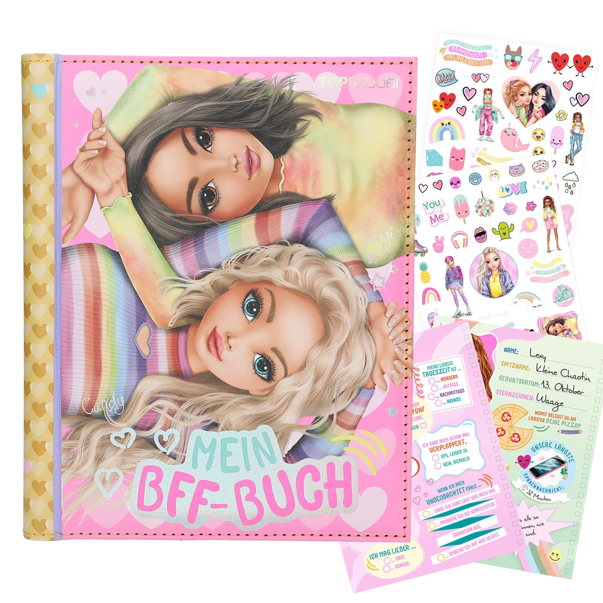 TOPModel BFF Buch - Beste Freundinnen Freundebuch 110 Seiten