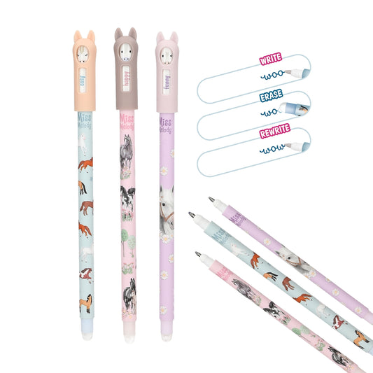 Miss Melody Radierbare Gelstifte mit Pferde-Kappen (1 Stift)