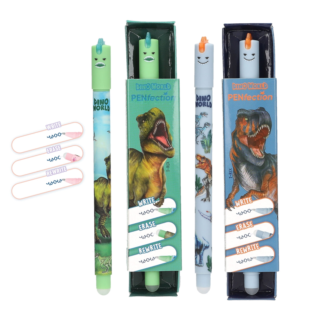Dino World 1x Radierbarer Gelstift - Schreiben, Radieren, Neu beginnen!