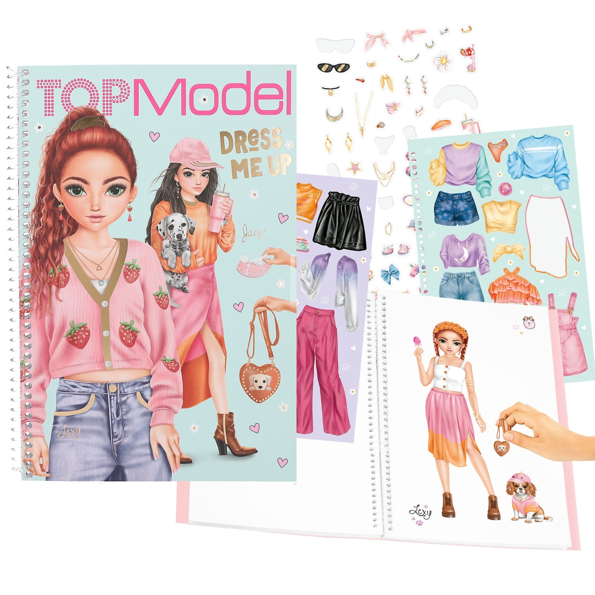 DEPESCHE TOPModel Stickerbuch Dress Me Up - Kreatives Styling-Set