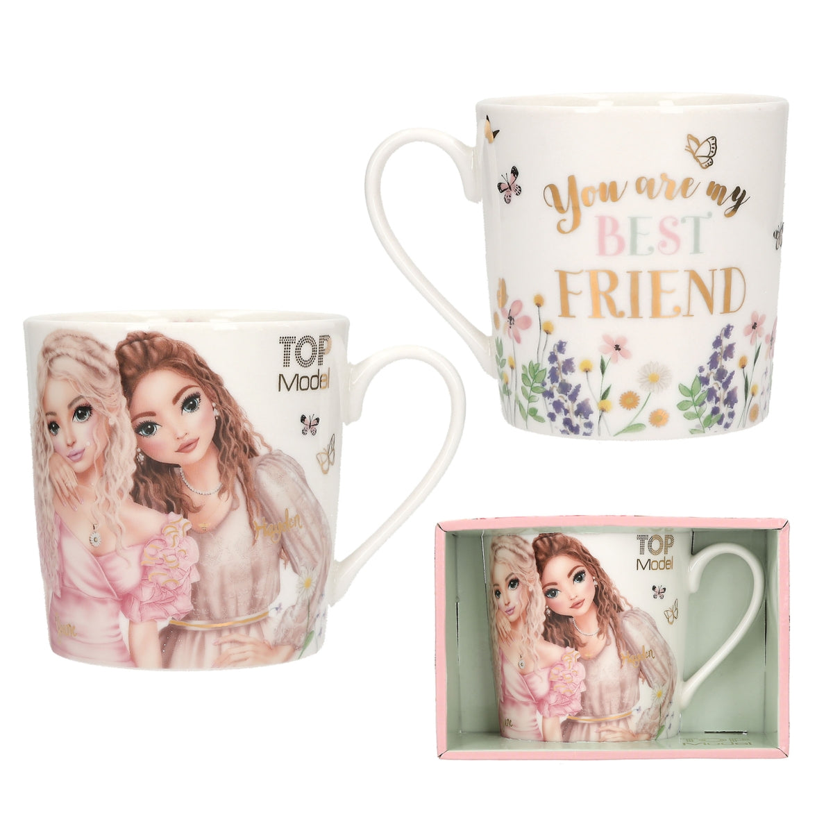 TOPModel Becher SUMMER FEELING 300ml - Porzellan mit Gold